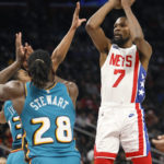 Kevin Durant, Kyrie Irving leads Nets past Pistons, 121-121