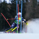 Chasing 80th win, Shiffrin holds big 1st-run lead in slalom