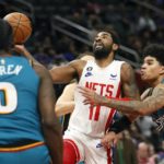 Kevin Durant, Kyrie Irving lead Nets past Pistons, 124-121