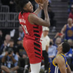 Poole scores 41, Thompson 31, Warriors beat Blazers 118-112