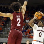 Johnson sharp on 3s, unbeaten No. 15 Auburn beats Colgate