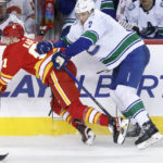 Weegar gets first goal with Flames in 3-2 win over Canucks