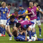 AP PHOTOS: World Cup highlights from Day 12
