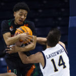 No. 14 Miami wins 9th straight, topping Notre Dame 76-65