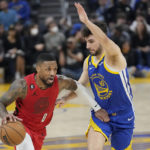 Poole scores 41, Thompson 31, Warriors beat Blazers 118-112