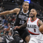 Lillard leads Blazers past Spurs 128-112 for 3rd straight