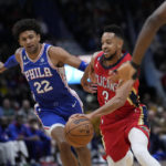 McCollum makes 11 3s, scores 42, Pelicans beat 76ers 127-116