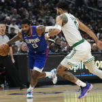 Leonard, George lead Clippers over NBA-best Celtics, 113-93