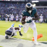 Hurts has 3 TD passes plus TD run, Eagles beat Titans 35-10