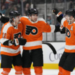 DeAngelo caps Flyers rally for 4-3 OT win over Sharks