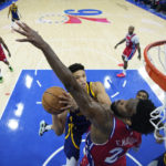 Embiid, Harden lead 76ers past short-handed Warriors