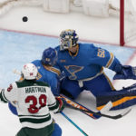 Hartman scores twice to help Wild beat Blues 5-2