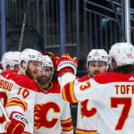 Jonathan Huberdeau breaks tie in 3rd, Flames beat Kraken 3-2