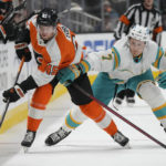 DeAngelo caps Flyers rally for 4-3 OT win over Sharks