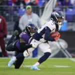 Huntley rallies Ravens past Broncos after Jackson injured