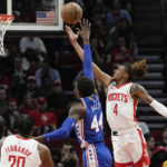 Rockets outlast 76ers in 2 OTs; Harden 4 for 19 in return