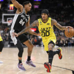 Vassell, Johnson help Spurs hold on to beat Jazz, 126-122