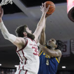 Sherfield's big second half carries Sooners to win over Roos