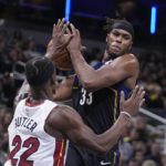 Butler's late flurry helps Heat put away Pacers 87-82