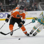 DeAngelo caps Flyers rally for 4-3 OT win over Sharks