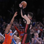 Herro makes 9 3s, scores 35 points to lead Heat past Thunder