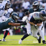 Hurts has 3 TD passes plus TD run, Eagles beat Titans 35-10