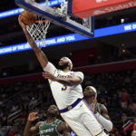 James, Davis carry Lakers past Pistons, 124-117