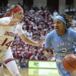 No. 5 Indiana's 3-point barrage buries No. 6 North Carolina