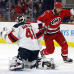 Canes beat Devils, move into 1st in Metropolitan Division