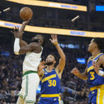 Thompson scores 34, Warriors beat Celtics in Finals rematch