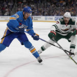Hartman scores twice to help Wild beat Blues 5-2