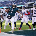 Hurts has 3 TD passes plus TD run, Eagles beat Titans 35-10