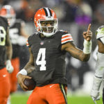 Watson throws TD, wins home debut as Browns down Ravens 13-3