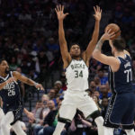 Bucks top Mavs, Doncic 106-105 after Antetokounmpo fouls out