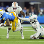 Herbert, short-handed defense lead Chargers past Fins 23-17