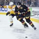 Vegas overcomes Forsberg's hat trick, beats Nashville in OT