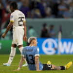 Uruguay beats Ghana 2-0 at World Cup but both teams out