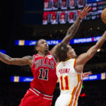 Griffin wins game at OT buzzer, Hawks hold off Bulls 123-122