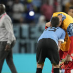 Uruguay beats Ghana 2-0 at World Cup but both teams out
