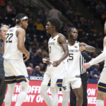 West Virginia honors Huggins with 96-78 win over Buffalo