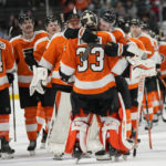 DeAngelo caps Flyers rally for 4-3 OT win over Sharks