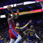 Embiid, Harden lead 76ers past short-handed Warriors
