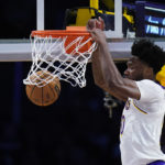 Lakers overcome Davis' absence to beat reeling Wizards