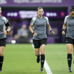 Stéphanie Frappart makes history as 1st female World Cup ref