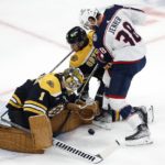 NHL-best Bruins honor Patrice Bergeron; beat Columbus 4-2
