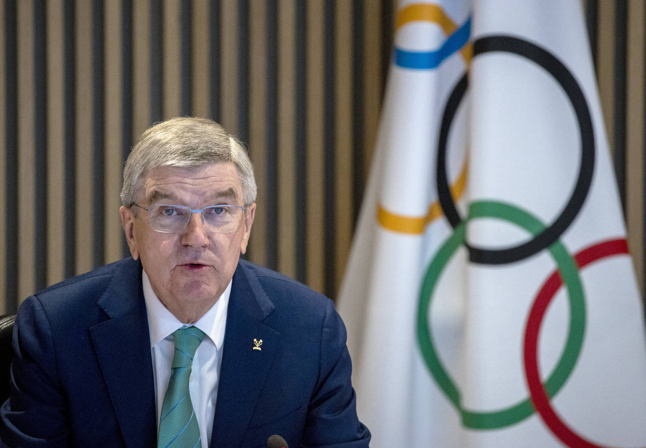 International Olympic Committee, IOC, President Thomas Bach attends the opening of the Executive Bo...