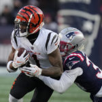 Bengals force late red zone turnover, hold off Pats 22-18