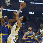 Rookie Nembhard has 31, leads Pacers past Warriors, 112-104