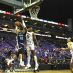 US college hoops game clashes with World Cup fever in London