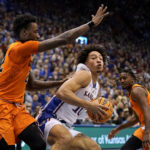 No. 4 Kansas rallies from 15 down to beat Oklahoma St 69-67